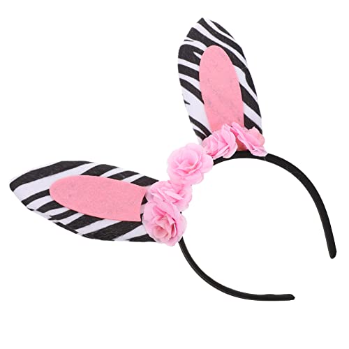 DRESSOOS Party-Stirnband haarschmuck haarclips haarstecker Haar-Design haarklammet Cosplay-Haarreifen Kostüm mit Zebraohren Cosplay Ohr-Haar-Reifen Haarnadel Zebra-Ohr-Haarreifen Plastik von DRESSOOS