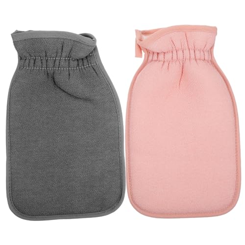 DRESSOOS Peeling-handschuhe 2er-pack Badeschrubber-fäustlinge Duschhandschuhe Handtuch Für Das Körperpeeling von DRESSOOS
