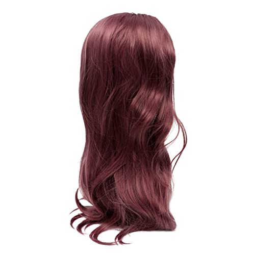 DRESSOOS Lange Lockige Perücke Für Frauen Gefärbte Perücke Lockiger Kopfschmuck Aus Synthetik Farbe Periwig Lange von DRESSOOS