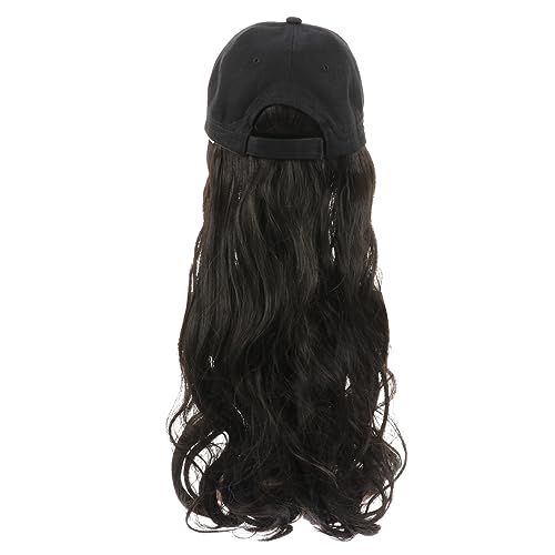 DRESSOOS Stylische Gewellte Perückenkappe Gewellte Perücke Für Frauen Künstliche Haarverlängerungen Haarperücke Haarperücke von DRESSOOS