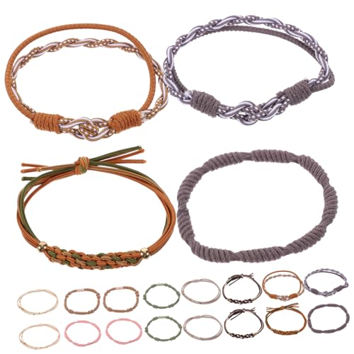 DRESSOOS Pferdeschwanzhalter für feines Haar Armband-Haargummis für Frauen Haarring Haarschmuck Haarband Gummibänder elastische Haargummis Haarstyling-Accessoires Haargummis für Mädchen von DRESSOOS