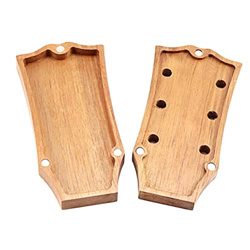 DRESSOOS Pick-Box Aufkleber Gitarrenpicks Für Gitarrenplektren Fingerpicks Ukulele-Pick-Halter System Zubehör Für Akustikgitarren Aufhänger Hölzern Light Brown von DRESSOOS