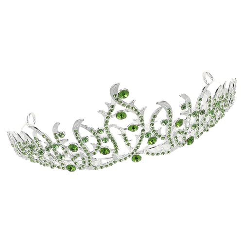 DRESSOOS Prinzessinnenkrone Damen Metallkrone mit Funkelnden Strasssteinen für Hochzeit Geburtstag Party Bühnenauftritte Elegantes Haarschmuck accessoire für Braut und Mädchen von DRESSOOS