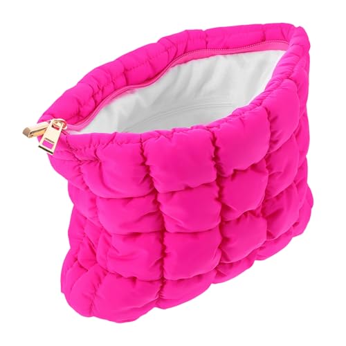 DRESSOOS Make-up-Tasche Für Reisen Weiche Kosmetiktasche Mit Gitterdesign Organizer Für Damenpflegeartikel Leicht Und Tragbar Vielseitige Aufbewahrungsmöglichkeit von DRESSOOS