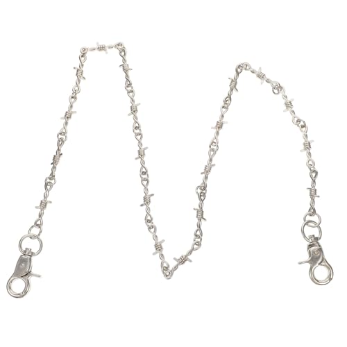 DRESSOOS Punk Hosenkette Metall Taillenkette für Jeans Hip Hop Stil Unisex Strapazierfähig Modisches Accessoire für Herren Damen von DRESSOOS