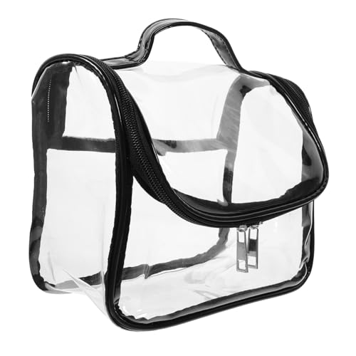 DRESSOOS PVC Transparente Reisekosmetiktasche wasserdichte Kulturbeutel Für Damen Tragbarer Makeup-Organizer Mit Großem Fassungsvermögen Für Toilettenartikel Und Kosmetik von DRESSOOS