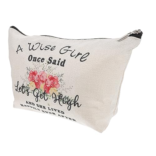 DRESSOOS Canvas Printed Kosmetiktasche Für Damen Multifunktionale Praktische Handtasche Für Kosmetik Und Toilettenartikel Für Alltag Und von DRESSOOS