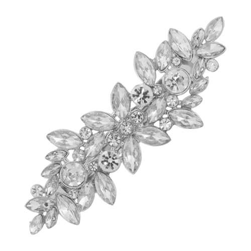 DRESSOOS Rhinestone Haarklammer Damen Schmuck Haarspange Glänzend Hochzeit Braut Haarschmuck Elegant Duckbill Clip Für Festliche Anlässe Party Alltagslook von DRESSOOS