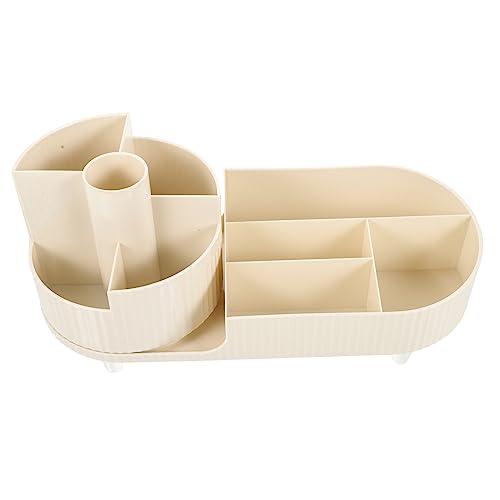 DRESSOOS Kosmetik Organizer Drehbar Für Schreibtisch Make-up Pinsel Halter Mit Großer Kapazität Für Stifte Kleinteile Und Beauty Zubehör Bruchfest Und Praktisch von DRESSOOS