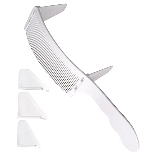 DRESSOOS S-förmiger Haarkamm Für Männer Ergonomisch Designede Styling-kämme Verstellbarer Bartkamm-set Kleine Haarschneidekämme Aus Professionelle Friseur-kämme Für Styling Und Haarschnitt von DRESSOOS