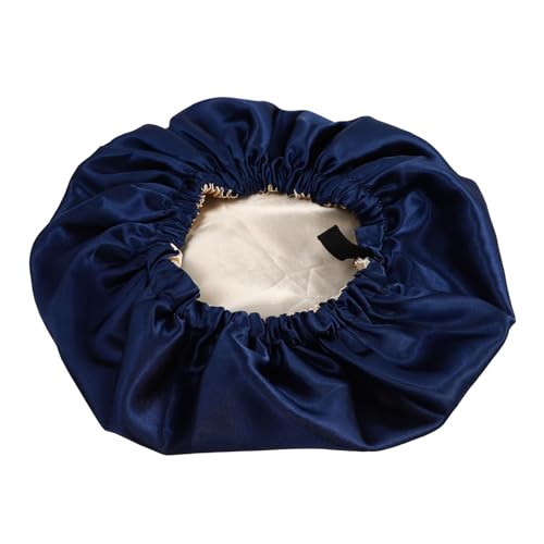 DRESSOOS Satin Schlafhaube Damen Verstellbar Doppellagig Bequem Weich für Nachtpflege Haarschutz Geeignet für Lockiges Haar Haarausfall und Alltagsschlaf von DRESSOOS