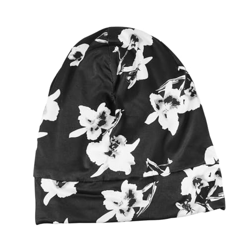 DRESSOOS Satin Haube Für Damen Verstellbare Schlafhaube Aus Satin Für Haarpflege Und Schutz Bequem Rutschfest Für Haartypen Geeignet Zum Schlafen Oder Duschen von DRESSOOS
