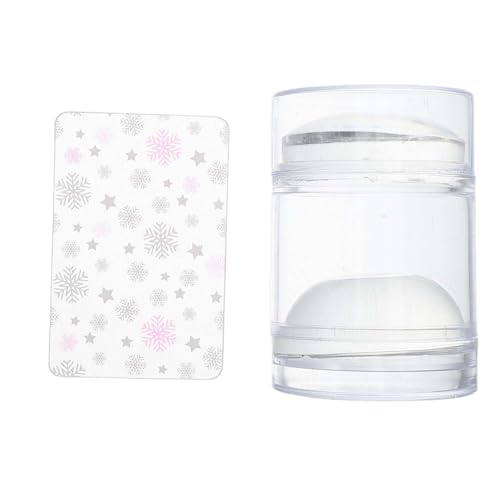 DRESSOOS Nail Art Stamper Stempel Mit Schaber Transparenter Doppelter Kopf Für Kreative Nageldekoration Langlebig Und Vielseitig Für Detaillierte Muster Und Großflächige Designs von DRESSOOS