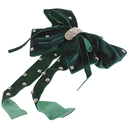 DRESSOOS Weibliche Haarnadel Strass-schleife Haarspange Bequemer Samtschwanz Zur Verwendung Haarschleifenspange Für Frauen Und Mädchen von DRESSOOS
