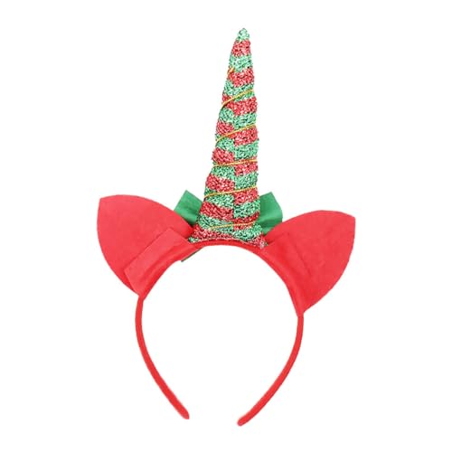 DRESSOOS Schleife Stirnband kinder haarschmuck faschingszubehör kinder Weihnachtskopfschmuck Einhorn-Party-Stirnbänder Tiara Schleife Haarreifen einhorn haarband kleine Schleife Haarnadel von DRESSOOS