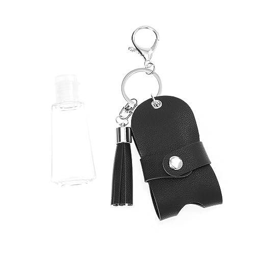 DRESSOOS Schlüsselring Aus Leder Zum Halten Von Flaschen Schlüsselanhänger Für Flüssigkeitsbehälter Schlüsselanhänger-handhülle Für Parfüm Und Andere Flüssigkeiten von DRESSOOS