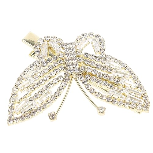 DRESSOOS Schmetterling Haarnadel Mädchen Retro Süße Fee Haarnadel Seite Clip Goldene Kopfbedeckung Kreative Kopfbedeckung Casual Schmuck hochzeitshaar schmuck wedding hair accessories Süss von DRESSOOS