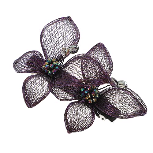 DRESSOOS Schmetterling Kristall Haarnadel Vintage Frühling Clip für Frauen Elegante Braut Haar Barrettes Set von DRESSOOS