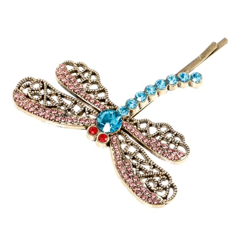 DRESSOOS Schmuck Haar Clip Libelle Form Strass Haarspange Haar Zubehör Für Mädchen Party Prom von DRESSOOS
