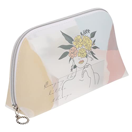 DRESSOOS Reise Kosmetiktasche Aus TPU wasserdichte Make-up Tasche Mit Reißverschluss Organizer Für Damen Praktische Aufbewahrung Für Reisen Shopping Und Alltag Für von DRESSOOS