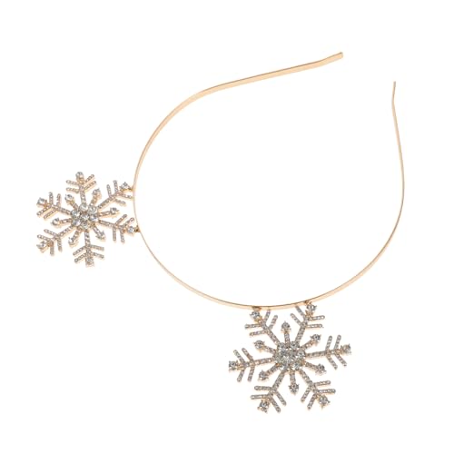 DRESSOOS Weihnachts Haarband Mit Schneeflocken Dekoration Rhinestone Stirnband Für Zubehör Für Weihnachtsfeiern Cosplay Und Festliche Anlässe von DRESSOOS