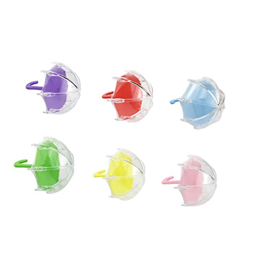 DRESSOOS 6stücke Wimpernboxen Im Regenschirm-design Wimpernaufbewahrungshalter Wimpernorganizer-etui Kompaktes Tragetaschen-design Für Mädchen Wimpernverpackung Mit Hoher Kapazität Und von DRESSOOS