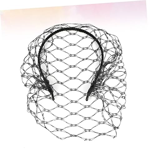 DRESSOOS Haarband Für Braut Schwarz Schleier Party-kopfschmuck Performance-haarband Exquisit Leicht Mit Gazeschleier-design Für Hochzeit Und Auftritte von DRESSOOS