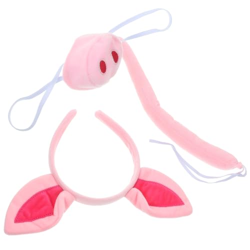 DRESSOOS Schweineohr-stirnband-kostüm-set Für Jungen Und Mädchen Tierkostüme Schnauze Zum Geburtstag von DRESSOOS