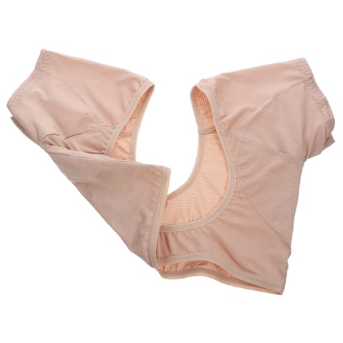 DRESSOOS Damen Achsel Schweißweste Aus Polyester Atmungsaktive Schweißpads Für Unterarme Schweißabsorbierende Achselpads Für Joggen Und Outdoor-aktivitäten Hautfarbene Weste von DRESSOOS