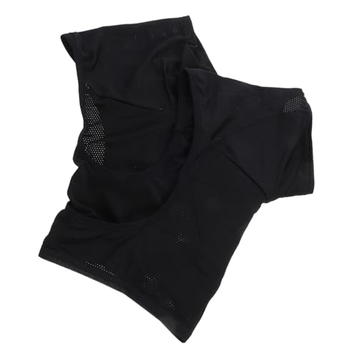 DRESSOOS Schweißpads Unter Den Achseln Unterarm-sportweste Schweißpads Für Hemden Unterarm-schweißpolster Unterwäsche Weste Schwitzpads Unter Den Achseln Schweißschutz Black Polyester von DRESSOOS
