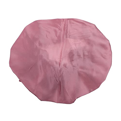 DRESSOOS Satin Haube Damen Verstellbare Schlafkappe Aus Seide Elastische Haarhaube Für Nachtpflege Doppeltes Design Für Trockene Haare Zum Schlafen Baden Und Make-up von DRESSOOS
