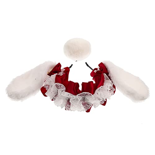 DRESSOOS 1satz Ear Cosplay Mit Lustiges Kostümzubehör Für Karneval Halloween Mottoparty Leicht Bequem Und Kreativ Gestaltet Accessoire Für Festlichkeiten Teiliges Und Burgunder von DRESSOOS