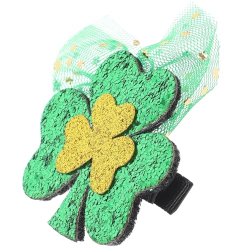 DRESSOOS Patricks Day Teen Girls Haarspangen Mesh Schleier Haarspange Festliche Feiertags Haar-accessoires von DRESSOOS