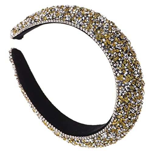 DRESSOOS Rhinestone Haarband Für Damen Rutschfestes Stirnband Mit Funkelnden Strasssteinen Für Hochzeiten Und Komfortabel Und Zu Tragen von DRESSOOS