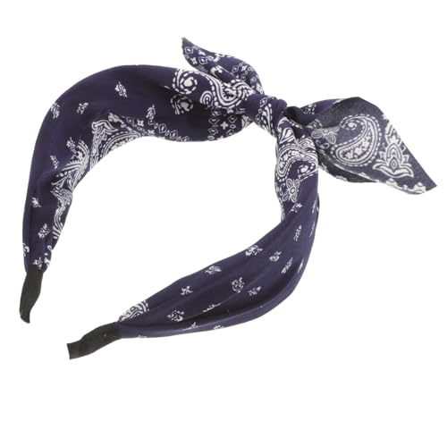 DRESSOOS Breites Stirnband Mit Knoten-design Damen Haarband Aus Weichem Tuch Modischer Haarschmuck Für Frauen von DRESSOOS