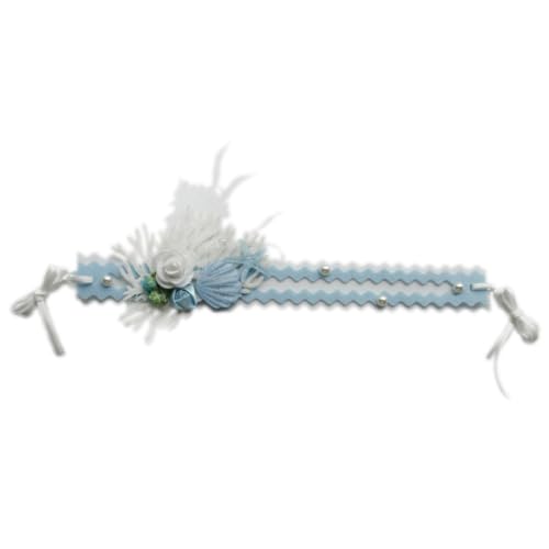 DRESSOOS Stirnband mit Blumenschale Diademe für Mädchen Stirnbänder für Mädchen Haarband Haargummis Tiara Mädchen Stirnband Cosplay-Stirnband Meerjungfrau Kopfbedeckung Haarschmuck Damen von DRESSOOS