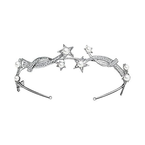 DRESSOOS Braut Stirnband Hochzeit Kopfschmuck Haarschmuck Brautschmuck Set von DRESSOOS