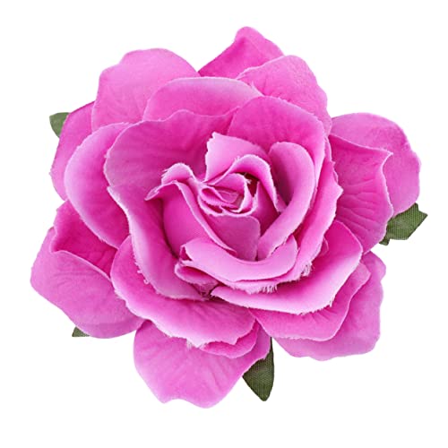 DRESSOOS Stoff Blumenbrosche Mit Lebensechter Rosen Corsage Haarklammer Für Hochzeiten Brautschmuck Farbe von DRESSOOS