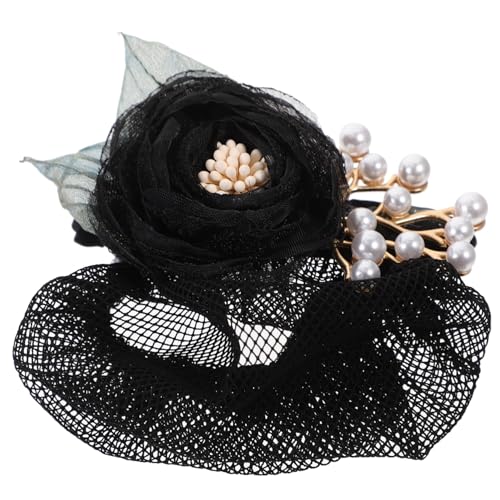 DRESSOOS Flower Haar Haarnetz Clip Für Damen Blumenhaube Für Stewardessen Und Servicepersonal Haaraccessoire Für von DRESSOOS