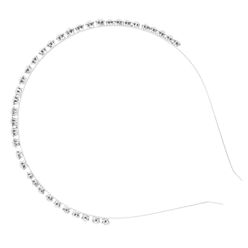DRESSOOS Strass Haarreif Damen Leichtes Metall Stirnband mit Künstlichen Diamanten Elegant Frauen und Mädchen Party Haarschmuck Süßer Kopfschmuck von DRESSOOS