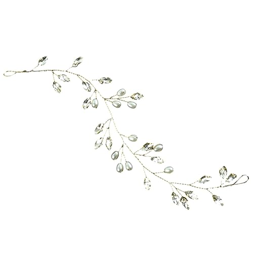 DRESSOOS Perlen Und Kristalle Haarschmuck Haarranke Für Hochzeiten Brautschmuck Haar Vine Mit Elegantem Design Accessoire Für Bräute Und Frauen von DRESSOOS