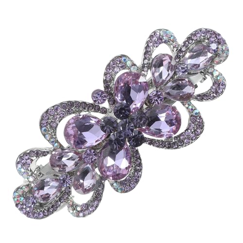 DRESSOOS Luxuriöse Haarspange Mit Strasssteinen Für Damen Haarspange Sichere Federspange Ästhetisches Accessoire Für Besondere Anlässe von DRESSOOS