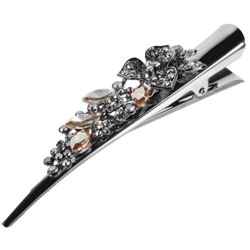 DRESSOOS Strass Haarspange Für Damen Haare Clip Mit Strasssteinen Große Haarspange Für Mädchen Und Teenager Haarschmuck Für Hochzeit Und Geburtstag von DRESSOOS