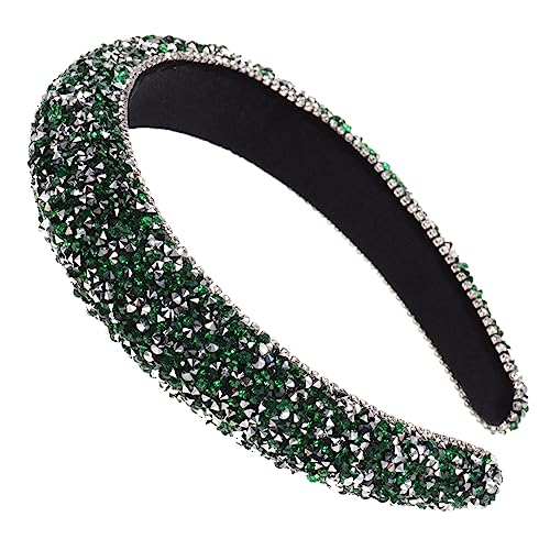 DRESSOOS Barock-stirnband Mit Schimmernden Strasssteinen Für Frauen Padded Headband Mit Breitem Design Für Hochzeiten Partys Und Täglichen Gebrauch von DRESSOOS