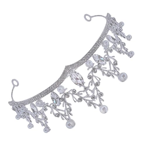 DRESSOOS Brautschmuck Hochzeitskrone Für Die Braut Strass Einzigartiges Design Für Das Kleid von DRESSOOS