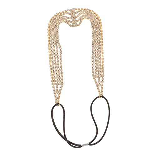 DRESSOOS Braut-stirnband Mit Strasssteinen Kopfschmuck Für Die Hochzeit Dehnbares Kristall-stirnband Für Die Braut Mehrlagiges Elastisches Haar-accessoire von DRESSOOS