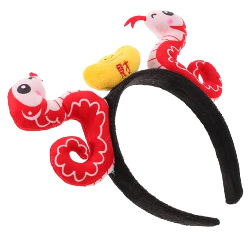 DRESSOOS Süßes Schlangen-stirnband Für Frauen Haarband Mit Niedlichem Cartoon-design Für Chinesisches Neujahr Und Partys Symbolisiert Wohlstand Und Glück Für Feiern Und Kostüm-events von DRESSOOS