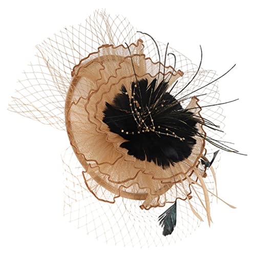 DRESSOOS Fascinator Hut Für Damen Mit Federn Und Netz Haarband Für Hochzeiten Teepartys Und Veranstaltungen Vielseitig Als Haarclip Oder Haarschmuck Verwendbar von DRESSOOS