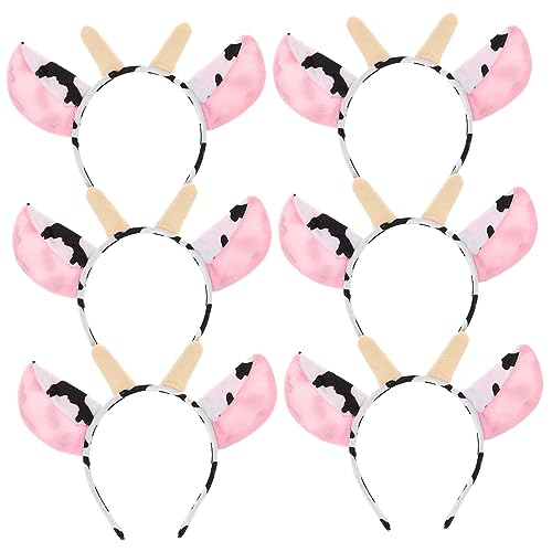 DRESSOOS 6stücke Tier- Stirnbänder Aus Plüsch Für Junge Mädchen Cartoon-haarreifen Als Party-kopfschmuck Cosplay-haarschmuck Junge Mädchen-haaraccessoires von DRESSOOS
