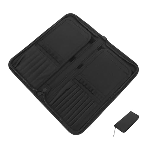 DRESSOOS Make-up-Pinsel-Organizer Aus Canvas Reise-pinselhalter Mit Mehreren Löchern Pinseltasche Zum Aufbewahren Von Utensilien Kompakt Und Tragbar Für Unterwegs von DRESSOOS
